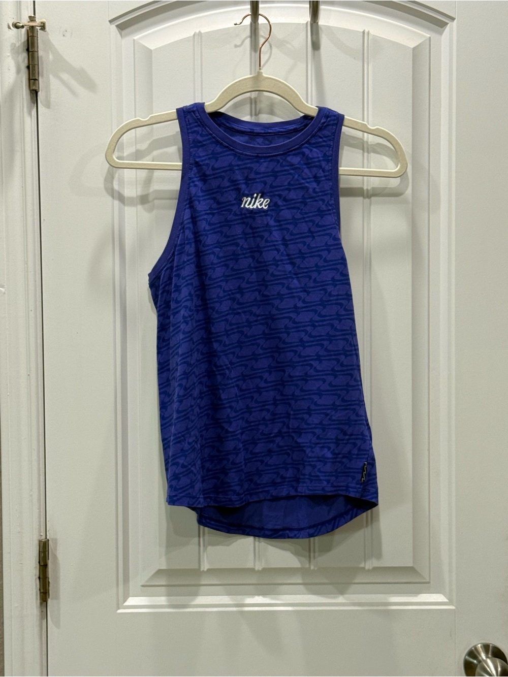 Nike Dri-FIT Women’s Size Small Icon Clash Blue High Neck Tank Top EUC